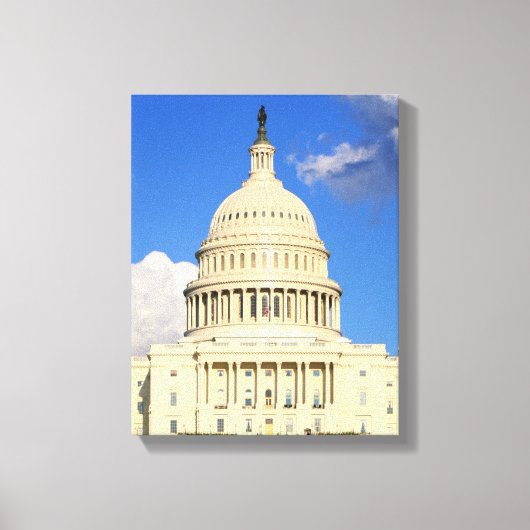 US Capitol Building, Washington DC, VS Canvas Afdruk (Voorkant)