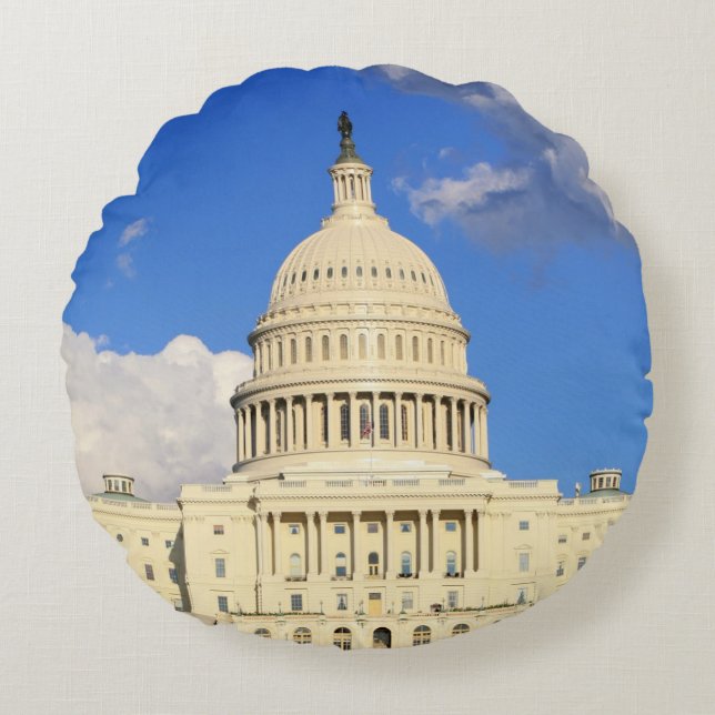 US Capitol Building, Washington DC, VS Rond Kussen (Voorkant)