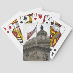 US Capitol Building with American Flag - East Pokerkaarten