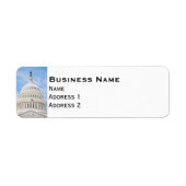 US Capitol Dome in Washington DC Etiket (Voorkant)