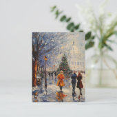 US Capitol Hill Christmas Briefkaart (Staand voorkant)