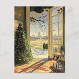 US Capitol Hill Christmas Briefkaart Vintage