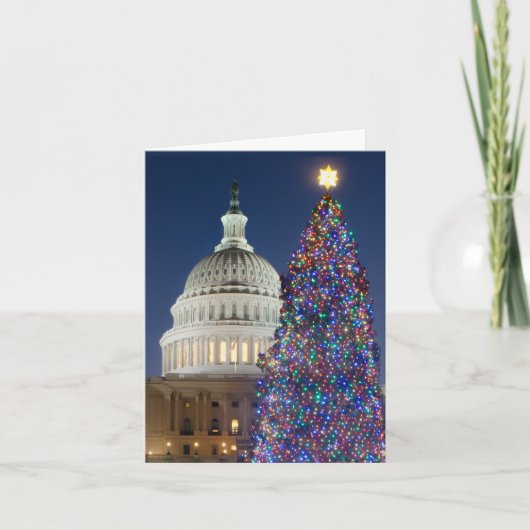 US Capitol kerstboom 2012, Washington, DC Kaart (Voorkant)