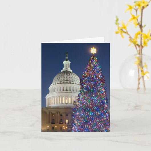 US Capitol kerstboom 2012, Washington, DC Kaart (Gele Bloem)