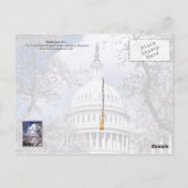 US Capitol met kersenbloesems, Washington DC Briefkaart (Achterkant)