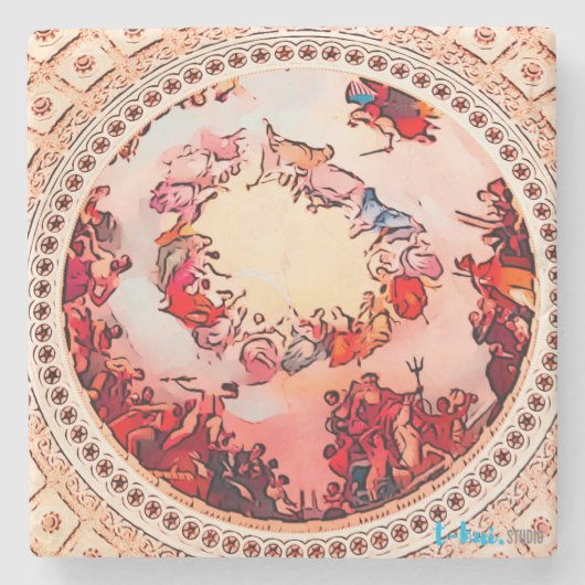 US Capitol Rotunda Dome Stone Onderzetter (Voorkant)