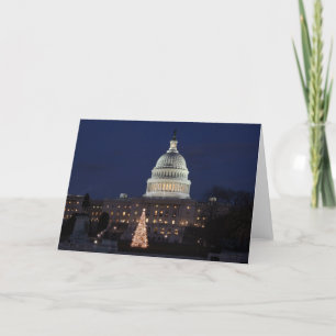 US Capitol viert kerstfoto Feestdagen Kaart