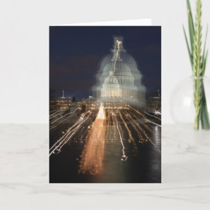 US Capitol viert kerstfoto Feestdagen Kaart