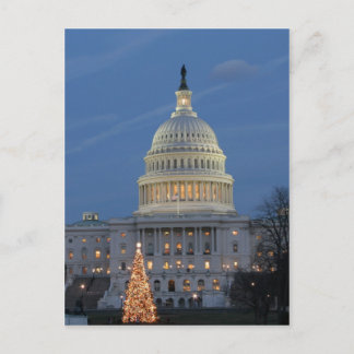 US Capitol viert kerstfoto Feestdagenkaart