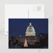 US Capitol viert kerstfoto Feestdagenkaart (Voorkant / Achterkant)