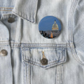 US Capitol viert kerstfoto Ronde Button 5,7 Cm (In situ)