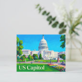 US Capitool District of Columbia Briefkaart (Staand voorkant)