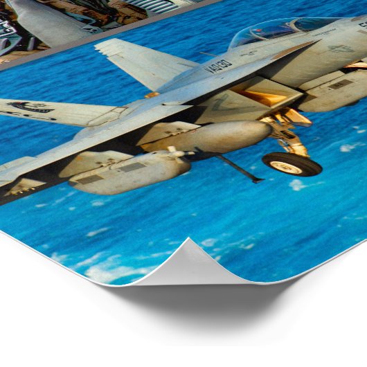 US CARRIER JET AVIATION "MONTAGE" POSTER (Hoek)