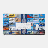 US CARRIER VLIEGTUIG "MONTAGE" BUREAUMAT (Keyboard & Muis)