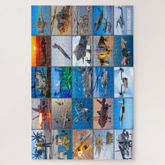 US CARRIER VLIEGTUIG "MONTAGE" LEGPUZZEL (Verticaal)