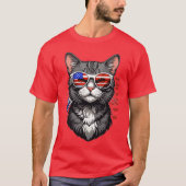 US Cat retro T-shirt (Voorkant)
