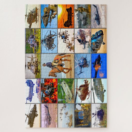 US CAVALRY AVIATION "MONTAGE" LEGPUZZEL (Verticaal)