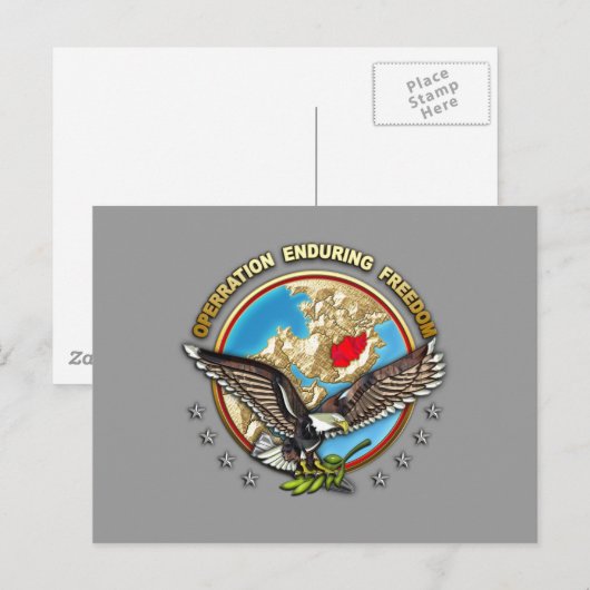 US Central Command (OEF-A) Briefkaart (Voorkant / Achterkant)