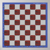 US Chess Board Poster (Voorkant)
