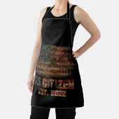 US Citizen Est. 2022 Amerikaans staatsburgerschap  Schort (Insitu)