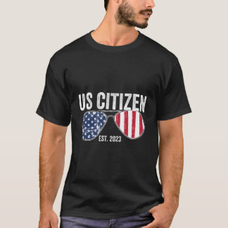 US Citizen EST 2023 Shirten nieuwe Amerikaanse imm T-shirt