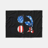 Us Citizen Est 2025 New Citizenship American Usa G Fleece Deken (Voorkant (Horizontaal))