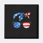 Us Citizen Est 2025 New Citizenship American Usa G Magneet (Voorkant)