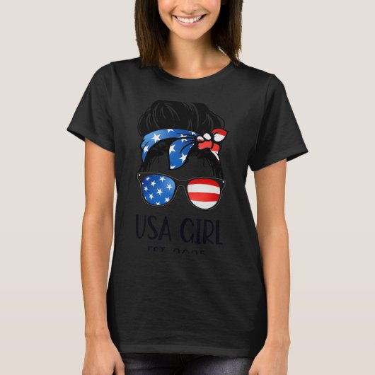 Us Citizen Est 2025 New Citizenship American Usa G T-shirt (Voorkant)