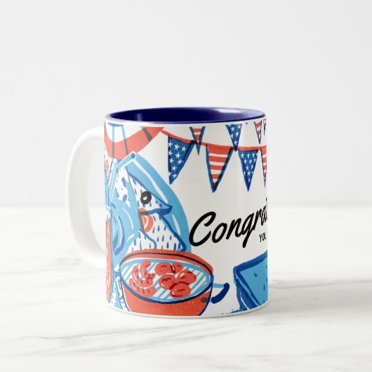 US Citizen & Resident Mok Gift (Voorkant links)