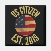 Us Citizenship 2019 Gif American Flag Usa  Magneet (Voorkant)