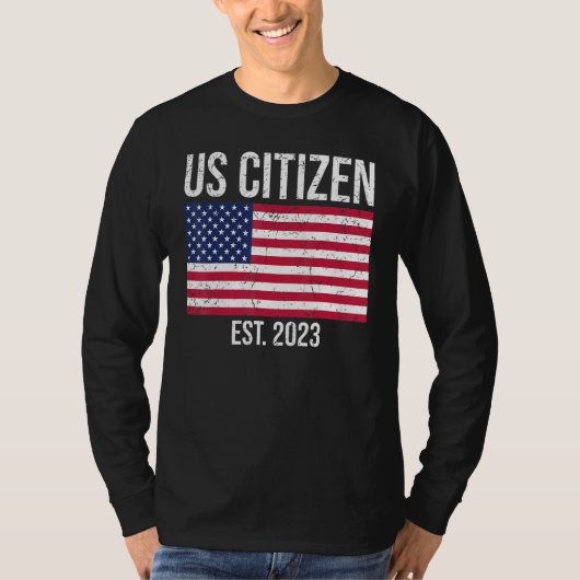 US Citizenship Decoration American New USA Citizen T-shirt (Voorkant)