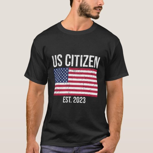 Us Citizenship Decoration American New Usa Citizen T-shirt (Voorkant)