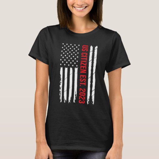 US Citizenship Decoration American New USA Citizen T-shirt (Voorkant)