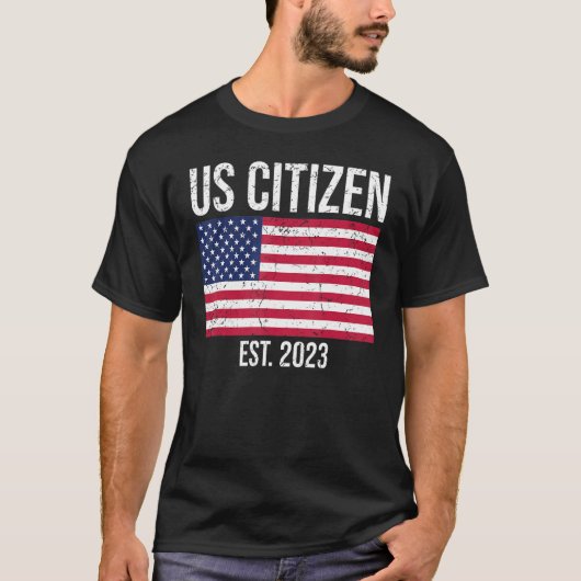 US Citizenship Decoration American New USA Citizen T-shirt (Voorkant)