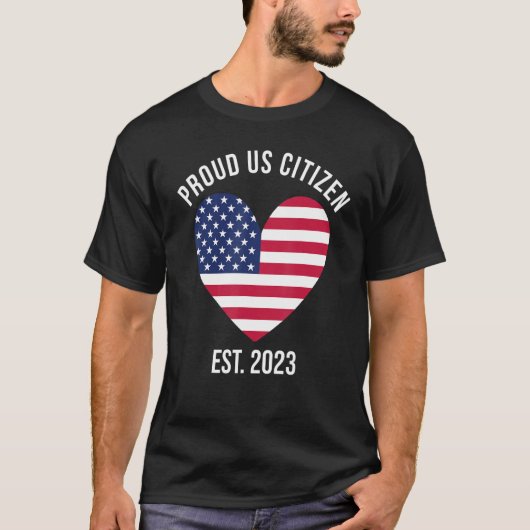 US Citizenship Decoration American New USA Citizen T-shirt (Voorkant)