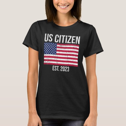 US Citizenship Decoration American New USA Citizen T-shirt (Voorkant)