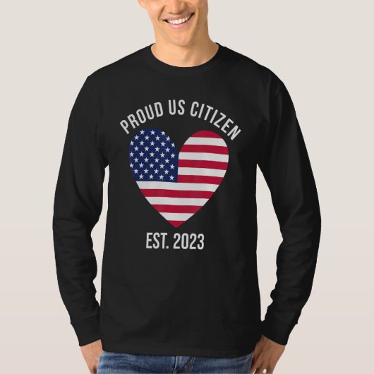US Citizenship Decoration American New USA Citizen T-shirt (Voorkant)