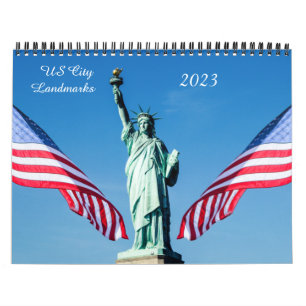 US City Landmarks 2023 Agenda Kalender