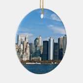 US Cityscape: New York Skyline #1 Keramisch Ornament (Rechts)