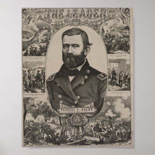 US Civil War: Ulysses S. Grant Poster (Voorkant)