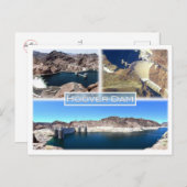 US Clark County Nevada - Mohave County Arizona - Briefkaart (Voorkant / Achterkant)