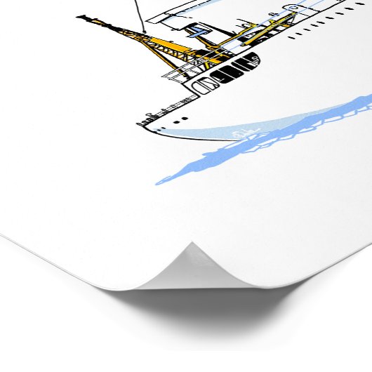 US Coast Guard Cutter Mackinaw (W-83) early Poster (Hoek)