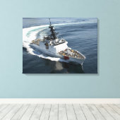 US Coast Guard Cutter Waesche 2 Canvas Afdruk (Insitu (Houten vloer))
