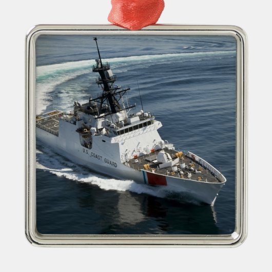 US Coast Guard Cutter Waesche 2 Metalen Ornament (Voorkant)