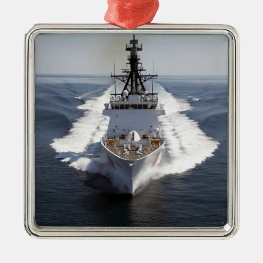 US Coast Guard Cutter Waesche Metalen Ornament (Voorkant)