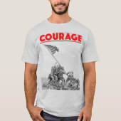 US COMBAT SQUAD COURAGE - Slag om Iwo Jima T-shirt (Voorkant)