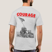 US COMBAT SQUAD COURAGE - Slag om Iwo Jima T-shirt (Achterkant)