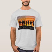 US COMBAT SQUAD COURAGE - Slag om Iwo Jima T-shirt (Voorkant)