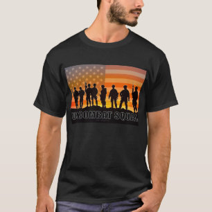 US COMBAT SQUAD COURAGE - Slag om Iwo Jima T-shirt