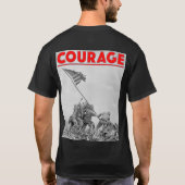 US COMBAT SQUAD COURAGE - Slag om Iwo Jima T-shirt (Achterkant)